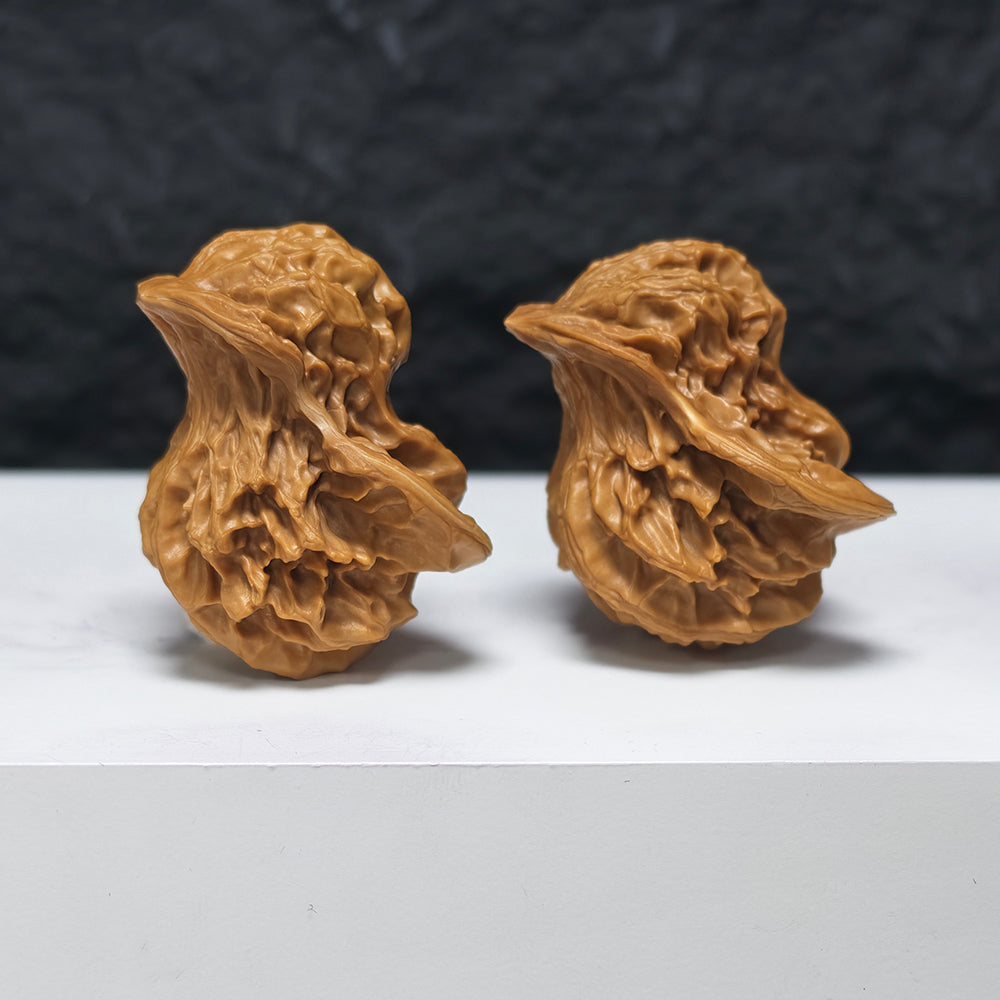 "Mandarin Duck Bird" Yuan Yang Xiao Niao YX-E-180928 Collector Wenwan Walnuts Pair | 33.0mm x 38.0mm | YX-E-180928