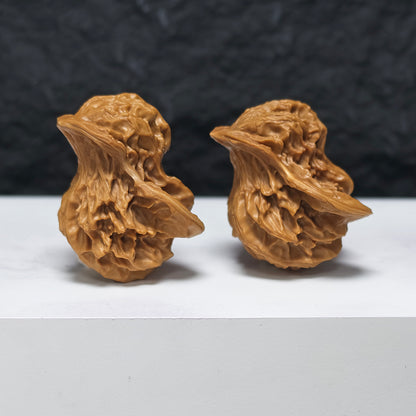 "Mandarin Duck Bird" Yuan Yang Xiao Niao YX-E-180928 Collector Wenwan Walnuts Pair | 33.0mm x 38.0mm | YX-E-180928