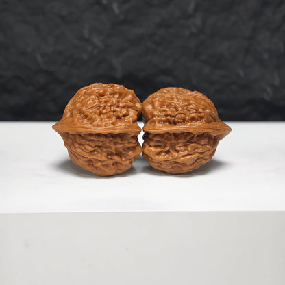 "Petite Ant Ravine" Xiu Zhen Ma Yi Gou GZM-S-001924 Collector Wenwan Walnuts Pair | 30.0mm x 34.0mm | GZM-S-001924