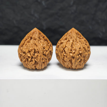 "Seated Buddha" Zuo Fo YX-E-179923 Collector Wenwan Walnuts Pair | 34.0mm x 35.0mm | YX-E-179923