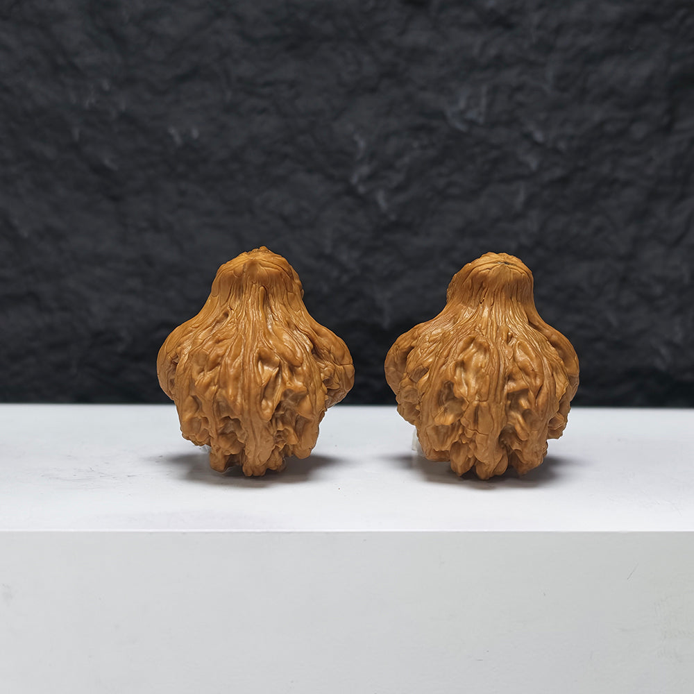 "Tiger Head Bird" Hu Tou Xiao Niao YX-E-188936 Collector Wenwan Walnuts Pair | 38.0mm x 41.0mm | YX-E-188936