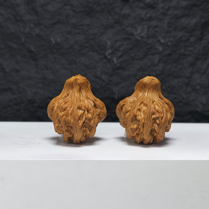 "Tiger Head Bird" Hu Tou Xiao Niao YX-E-188936 Collector Wenwan Walnuts Pair | 38.0mm x 41.0mm | YX-E-188936