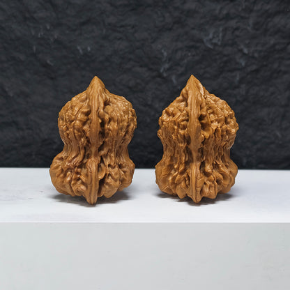 "Kirin Scale Gourd of Fortune" Qi Lin Wen Hu Lu Fu Lu YX-E-186934 Collector Wenwan Walnuts Pair | 40.0mm x 36.0mm | YX-E-186934