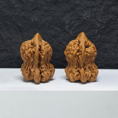 "Kirin Scale Gourd of Fortune" Qi Lin Wen Hu Lu Fu Lu YX-E-186934 Collector Wenwan Walnuts Pair | 40.0mm x 36.0mm | YX-E-186934