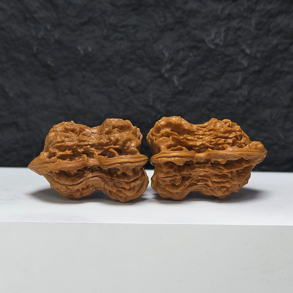 "Kirin Scale Gourd of Fortune" Qi Lin Wen Hu Lu Fu Lu YX-E-186934 Collector Wenwan Walnuts Pair | 40.0mm x 36.0mm | YX-E-186934