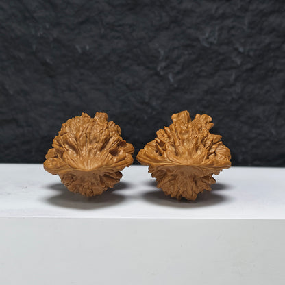"Kirin Scale Gourd of Fortune" Qi Lin Wen Hu Lu Fu Lu YX-E-186934 Collector Wenwan Walnuts Pair | 40.0mm x 36.0mm | YX-E-186934