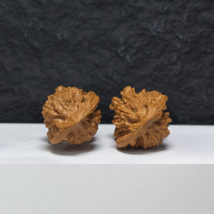 "Kirin Scale Gourd of Fortune" Qi Lin Wen Hu Lu Fu Lu YX-E-186934 Collector Wenwan Walnuts Pair | 40.0mm x 36.0mm | YX-E-186934