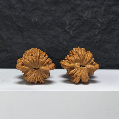 "Kirin Scale Gourd of Fortune" Qi Lin Wen Hu Lu Fu Lu YX-E-186934 Collector Wenwan Walnuts Pair | 40.0mm x 36.0mm | YX-E-186934