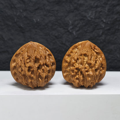 "Kirin Scale Dragon Head" Qi Lin Wen Long Shou YX-E-193941 Collector Wenwan Walnuts Pair | 45.0mm x 49.0mm | YX-E-193941
