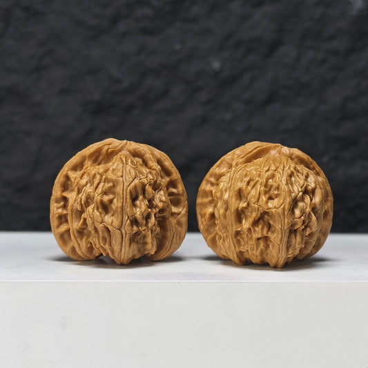 The "White Lion" (Bai Shi Zi) Imperial Symmetrical Masterpiece Pair | 41.0mm x 41.0mm | BSZ-S-008441