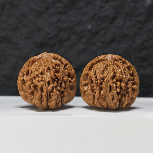 The "Four Towering Pagodas" (Si Zuo Lou) Gallery-Tier Symmetrical Masterpiece Pair | 43.0mm x 42.0mm | SZL-SS-001357