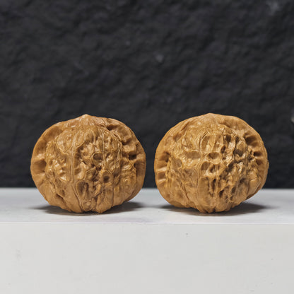 "Pumpkin Dun Lion Head" Nan Gua Dun Collector Wenwan Walnuts Pair | 44.0mm x 45.0mm | SZ-SS-026959