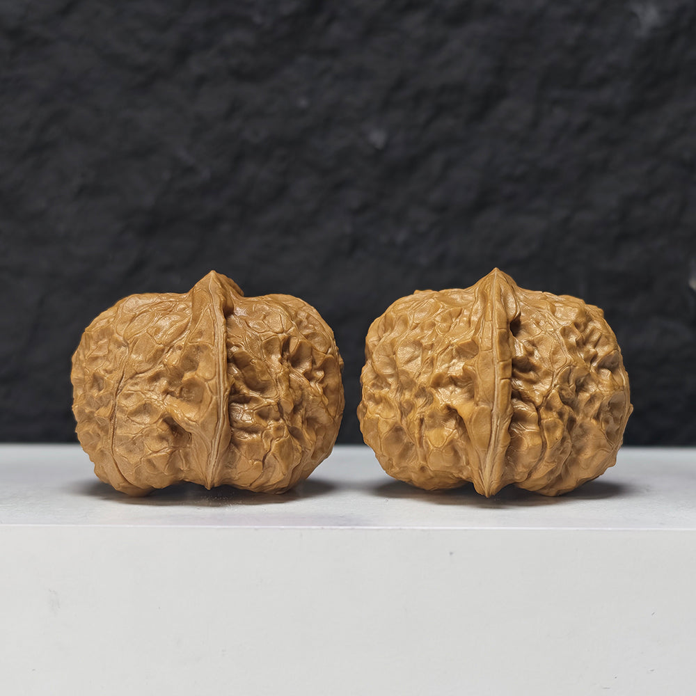 "Pumpkin Dun Lion Head" Nan Gua Dun Collector Wenwan Walnuts Pair | 44.0mm x 45.0mm | SZ-SS-026959