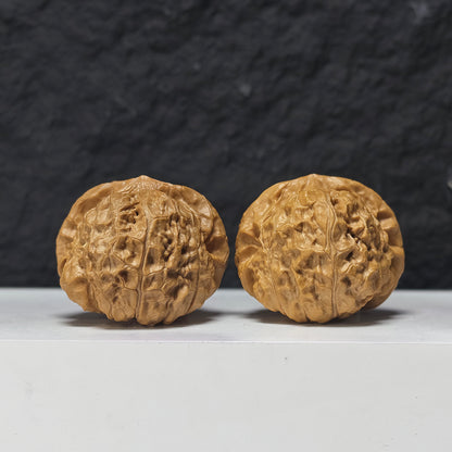 "Pumpkin Dun Lion Head" Nan Gua Dun Collector Wenwan Walnuts Pair | 44.0mm x 45.0mm | SZ-SS-026959
