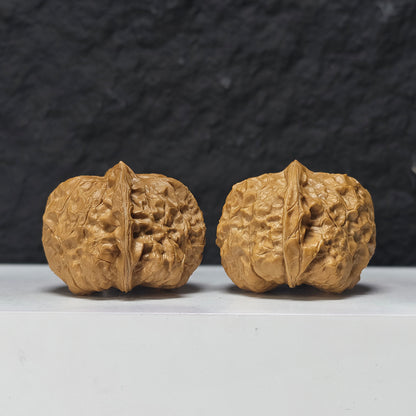 "Pumpkin Dun Lion Head" Nan Gua Dun Collector Wenwan Walnuts Pair | 44.0mm x 45.0mm | SZ-SS-026959