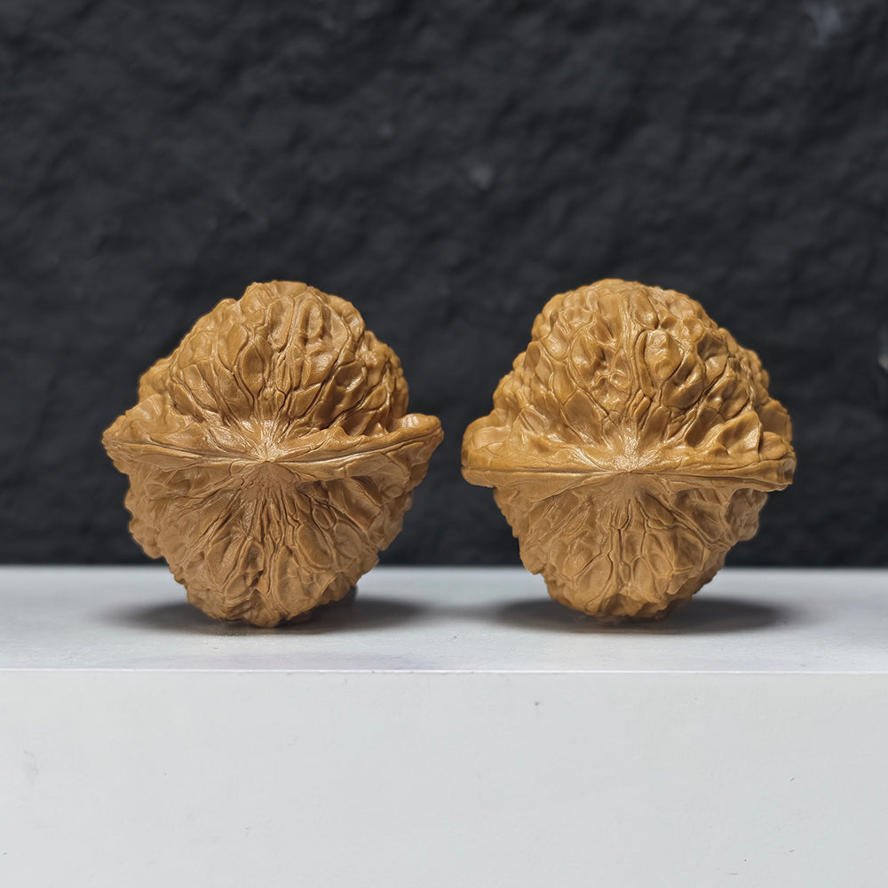 "Pumpkin Dun Lion Head" Nan Gua Dun Collector Wenwan Walnuts Pair | 44.0mm x 45.0mm | SZ-SS-026959
