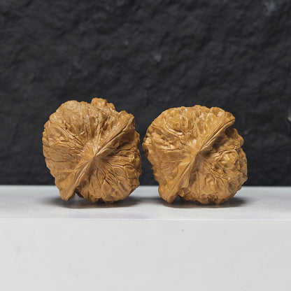 "Pumpkin Dun Lion Head" Nan Gua Dun Collector Wenwan Walnuts Pair | 44.0mm x 45.0mm | SZ-SS-026959