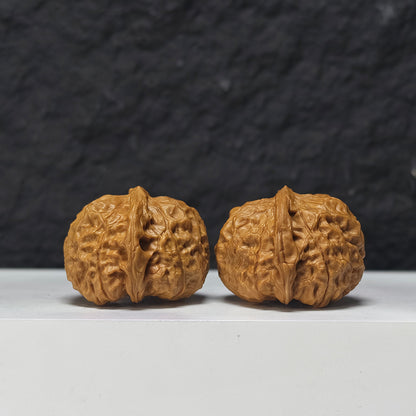 "Arch Bridge Concave Base Little Pumpkin Dun" Gong Qiao Ao Di Xiao Nan Gua Dun Collector Wenwan Walnuts Pair | 38.0mm x 40.0mm | SZ-S-043956