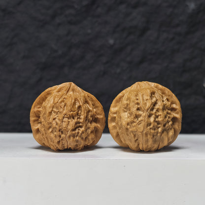 "Concave Base Pumpkin Dun" Ao Di Nan Gua Dun Collector Wenwan Walnuts Pair | 40.0mm x 40.0mm | SZ-S-040947