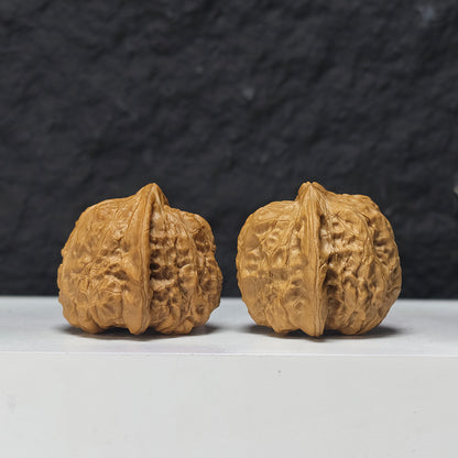 "Concave Base Pumpkin Dun" Ao Di Nan Gua Dun Collector Wenwan Walnuts Pair | 40.0mm x 40.0mm | SZ-S-040947