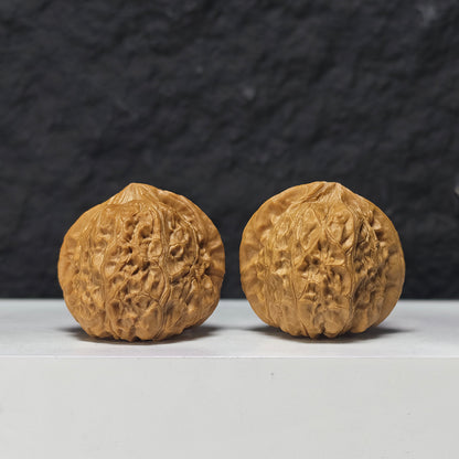 "Concave Base Pumpkin Dun" Ao Di Nan Gua Dun Collector Wenwan Walnuts Pair | 40.0mm x 40.0mm | SZ-S-040947