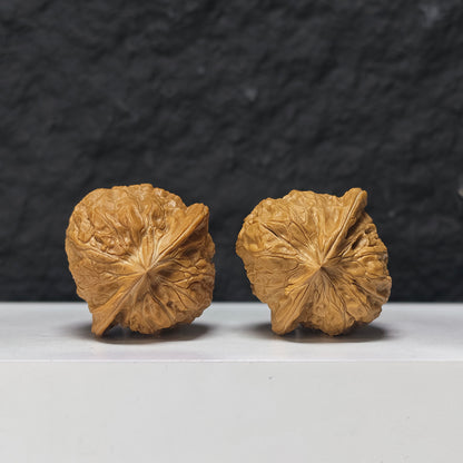 "Concave Base Pumpkin Dun" Ao Di Nan Gua Dun Collector Wenwan Walnuts Pair | 40.0mm x 40.0mm | SZ-S-040947