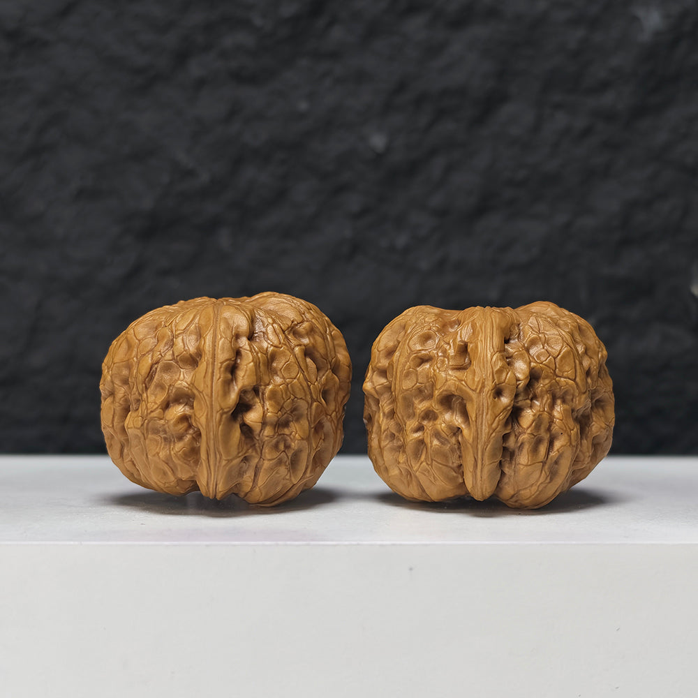 "Rolling Donkey" Lv Da Gun Collector Wenwan Walnuts Pair | 36.0mm x 40.0mm | LDG-S-001950