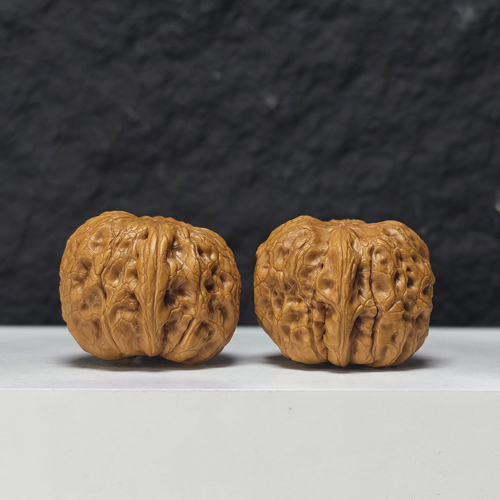 "Rolling Donkey" Lv Da Gun Collector Wenwan Walnuts Pair | 36.0mm x 40.0mm | LDG-S-001950