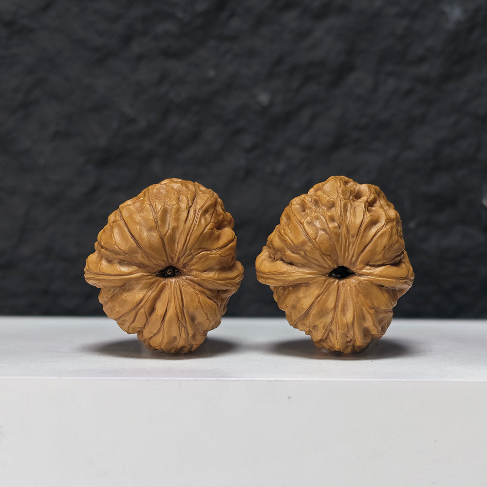 "Rolling Donkey" Lv Da Gun Collector Wenwan Walnuts Pair | 36.0mm x 40.0mm | LDG-S-001950