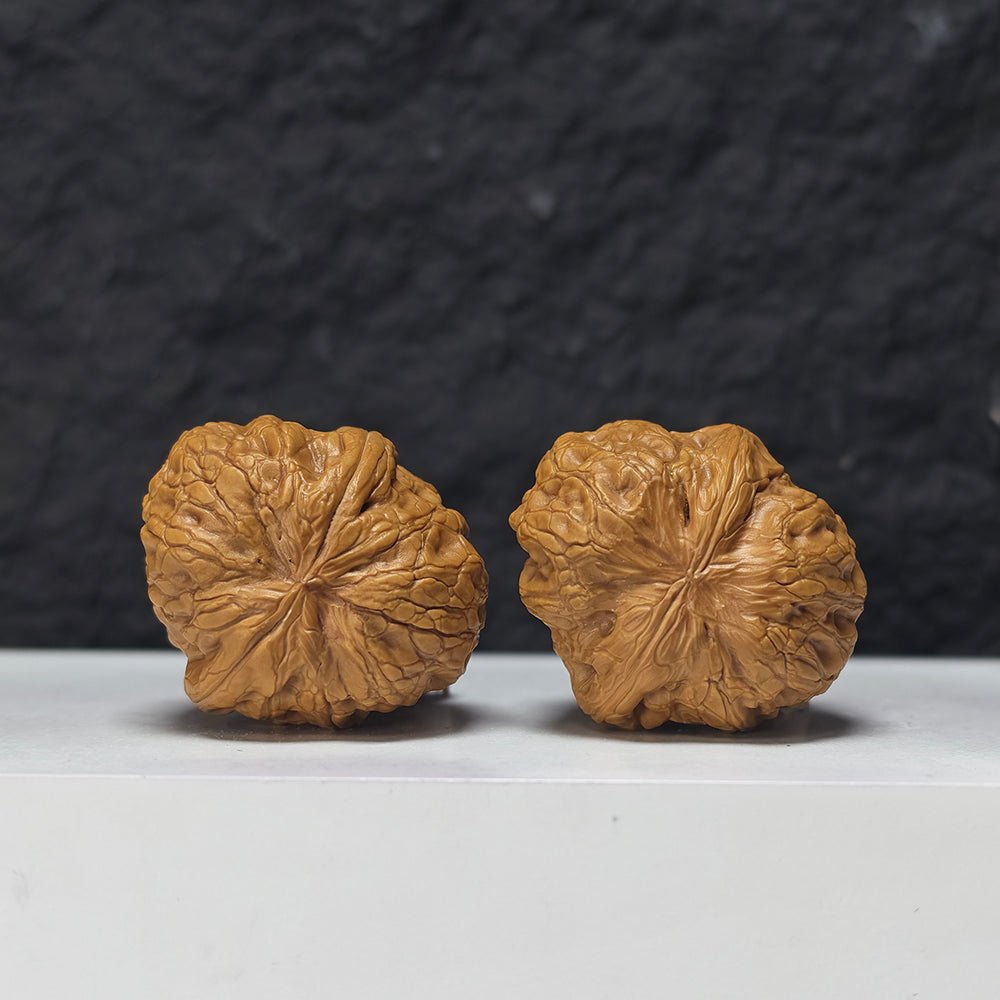 "Rolling Donkey" Lv Da Gun Collector Wenwan Walnuts Pair | 36.0mm x 40.0mm | LDG-S-001950