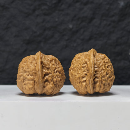 "Pumpkin Dun Lion Head" Nan Gua Dun Collector Wenwan Walnuts Pair | 41.0mm x 41.0mm | SZ-S-042955