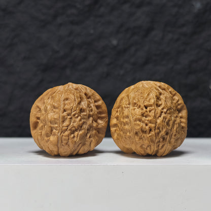 "Pumpkin Dun Lion Head" Nan Gua Dun Collector Wenwan Walnuts Pair | 41.0mm x 41.0mm | SZ-S-042955