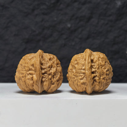 "Pumpkin Dun Lion Head" Nan Gua Dun Collector Wenwan Walnuts Pair | 41.0mm x 41.0mm | SZ-S-042955