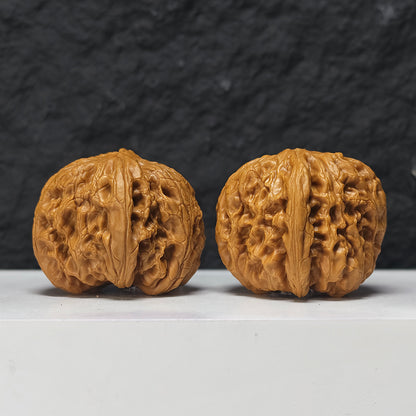 "Rolling Donkey" Lv Da Gun Collector Wenwan Walnuts Pair | 43.0mm x 48.0mm | LDG-SS-005954