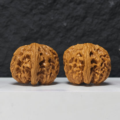 "Rolling Donkey" Lv Da Gun Collector Wenwan Walnuts Pair | 43.0mm x 48.0mm | LDG-SS-005954