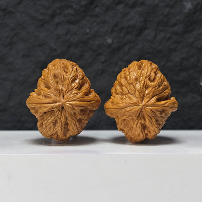 "Rolling Donkey" Lv Da Gun Collector Wenwan Walnuts Pair | 43.0mm x 48.0mm | LDG-SS-005954