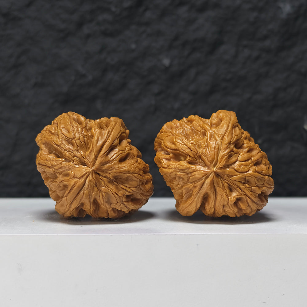 "Rolling Donkey" Lv Da Gun Collector Wenwan Walnuts Pair | 43.0mm x 48.0mm | LDG-SS-005954