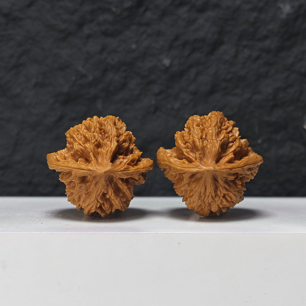 "Peach Heart Xia Yun Ling" Peach Heart Xia Yun Ling Collector Wenwan Walnuts Pair | 40.0mm x 40.0mm | SZ-S-039946
