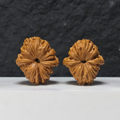 "Rolling Donkey Arch Bridge Concave Base" Lv Da Gun Gong Qiao Ao Di Collector Wenwan Walnuts Pair | 42.0mm x 46.0mm | LDG-SS-004948
