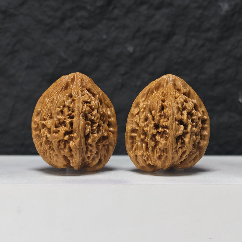 "Imperial Vessel" He Zun Collector Wenwan Walnuts Pair | 41.0mm x 43.0mm | SZ-SS-029979