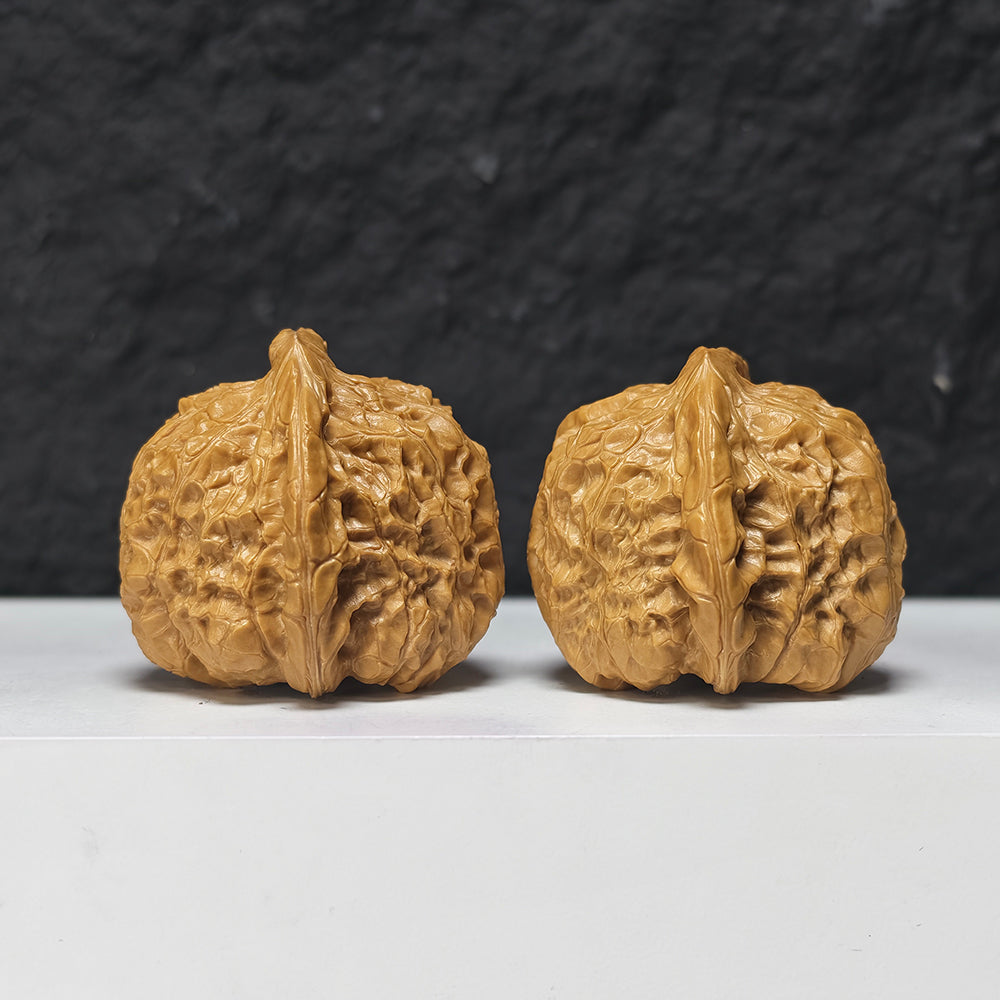 "Pumpkin Dun" Nan Gua Dun SZ-S-038943 Collector Wenwan Walnuts Pair | 43.0mm x 44.0mm | SZ-S-038943