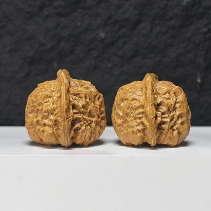 "Pumpkin Dun" Nan Gua Dun SZ-S-038943 Collector Wenwan Walnuts Pair | 43.0mm x 44.0mm | SZ-S-038943