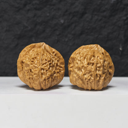 "Pumpkin Dun" Nan Gua Dun SZ-S-038943 Collector Wenwan Walnuts Pair | 43.0mm x 44.0mm | SZ-S-038943