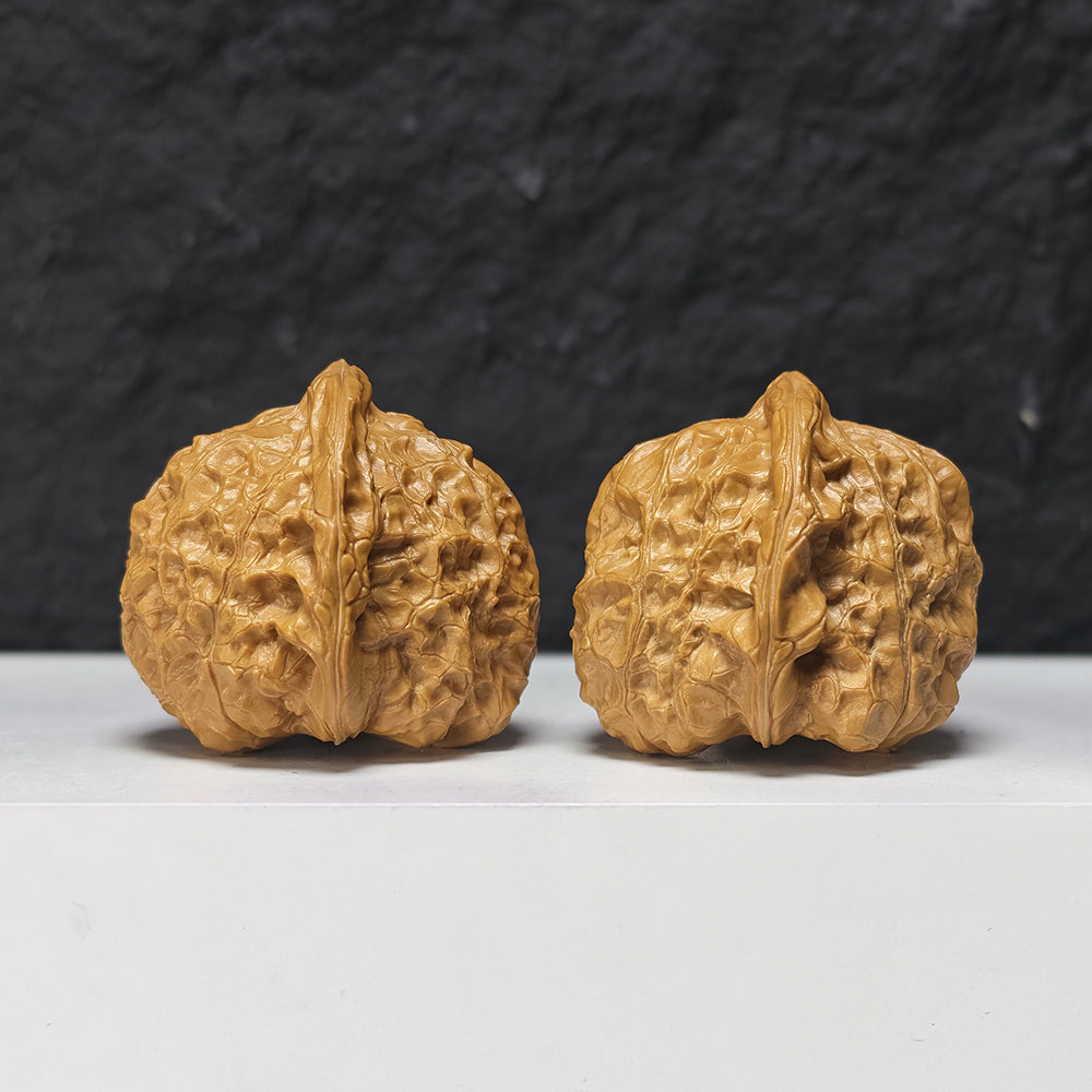 "Pumpkin Dun" Nan Gua Dun SZ-S-038943 Collector Wenwan Walnuts Pair | 43.0mm x 44.0mm | SZ-S-038943