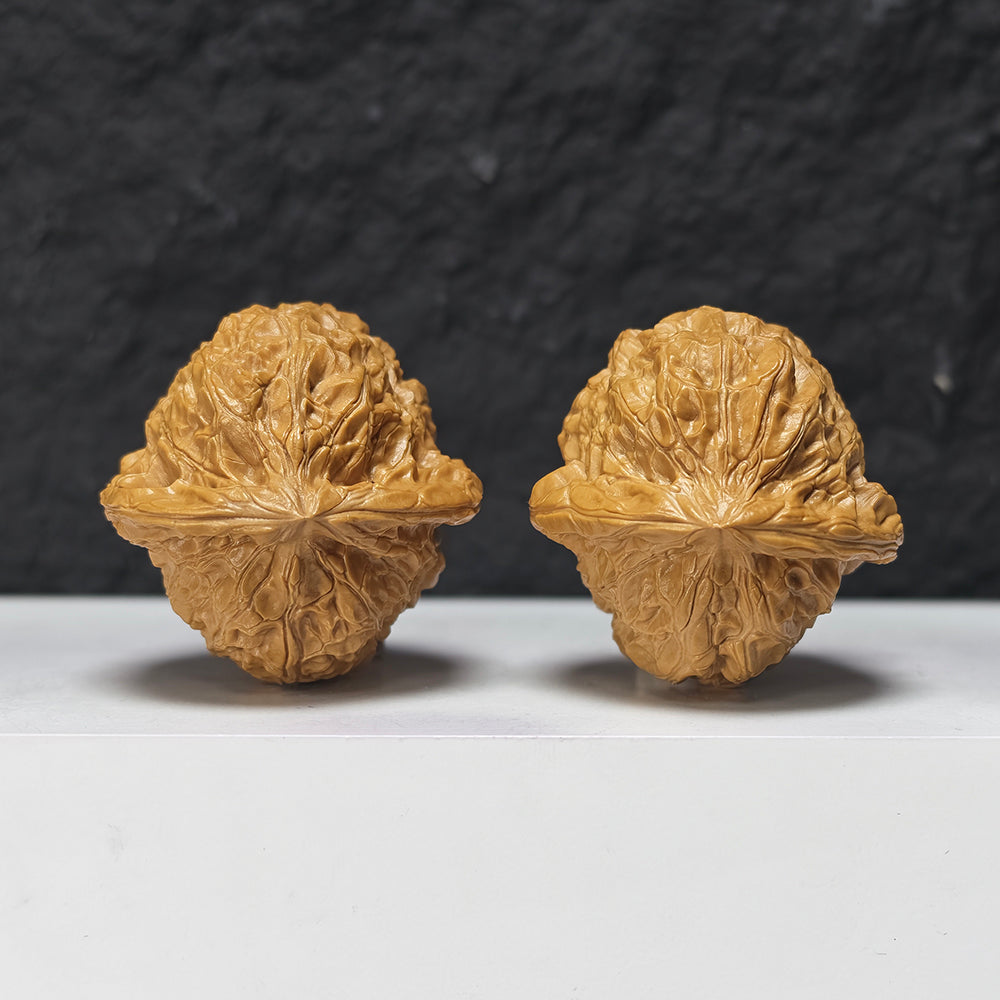 "Pumpkin Dun" Nan Gua Dun SZ-S-038943 Collector Wenwan Walnuts Pair | 43.0mm x 44.0mm | SZ-S-038943