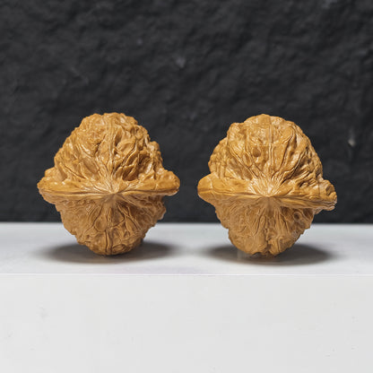 "Pumpkin Dun" Nan Gua Dun SZ-S-038943 Collector Wenwan Walnuts Pair | 43.0mm x 44.0mm | SZ-S-038943