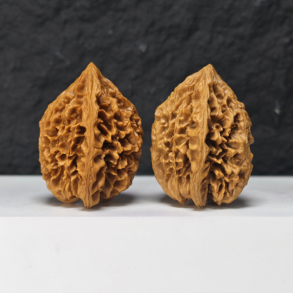 "Nine-Tier Demon Pagoda" Jiu Ceng Yao Ta Collector Wenwan Walnuts Pair | 42.0mm x 42.0mm | JX-SS-005974