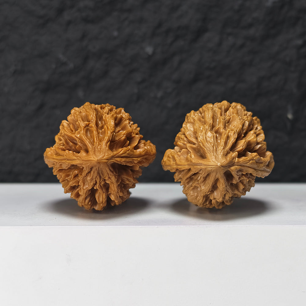 "Nine-Tier Demon Pagoda" Jiu Ceng Yao Ta Collector Wenwan Walnuts Pair | 42.0mm x 42.0mm | JX-SS-005974