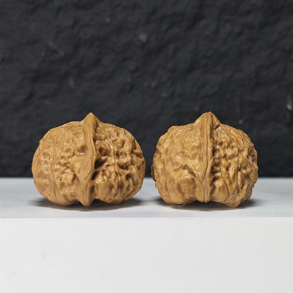 "Little Pumpkin Dun Lion Head" Xiao Nan Gua Dun Collector Wenwan Walnuts Pair | 39.0mm x 39.0mm | SZ-S-044960