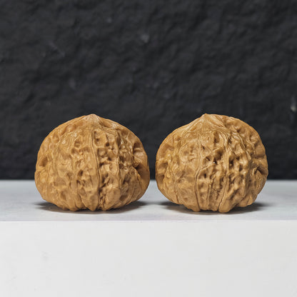 "Little Pumpkin Dun Lion Head" Xiao Nan Gua Dun Collector Wenwan Walnuts Pair | 39.0mm x 39.0mm | SZ-S-044960